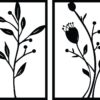 Set floral – 4 piezas, 40 × 120 cm